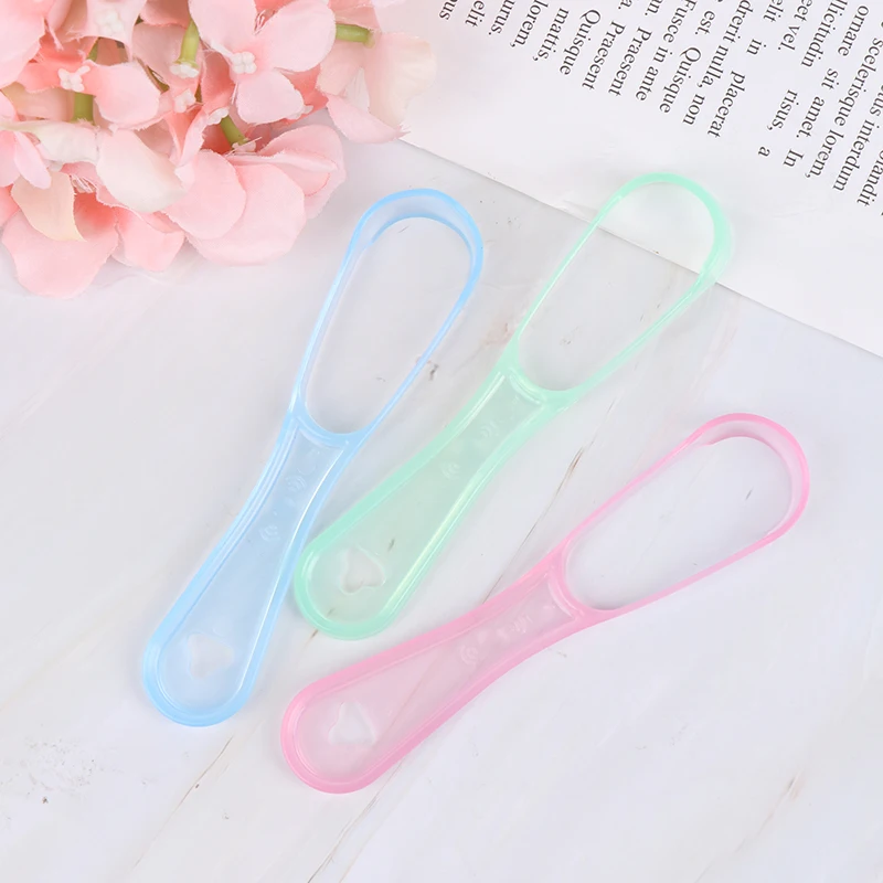 

1pc Oral Fresher Tongue Scraper Tongue Cleaner Mouth Hand Scraper Brush Cleaning Dentalcare Oral Hygiene