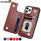 Роскошный флип-чехол из искусственной кожи для iPhone 13, 12 Mini, 11 Pro, X, XS, Max, XR, 8, 7, 6, 6S Plus, 5 ярких цветов, 2020, чехол-кошелек с отделением для карт, чехол для телефона