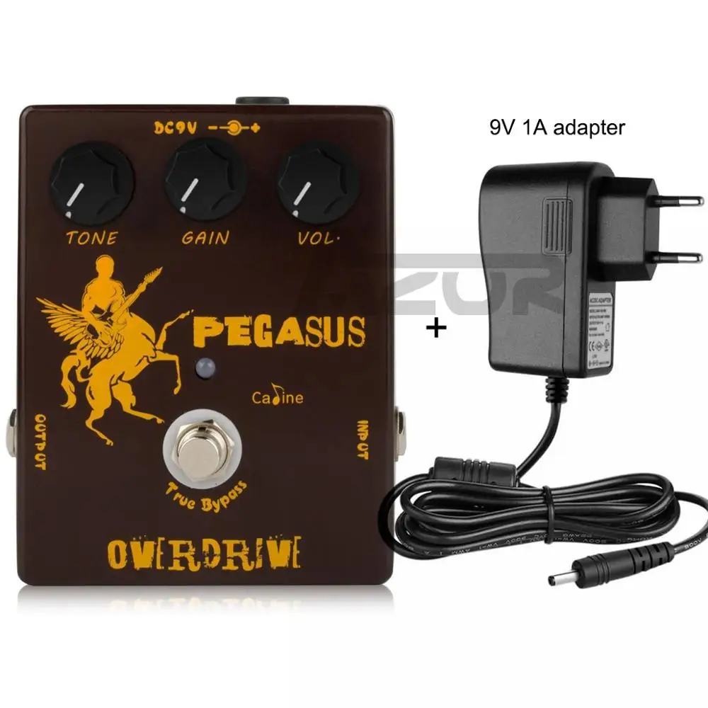 Caline CP-43 Pegasus педаль для гитарного эффекта овердрайв с адаптером 9V 1A True Bypass аксессуары для гитары из алюминиевого сплава педаль для гитары