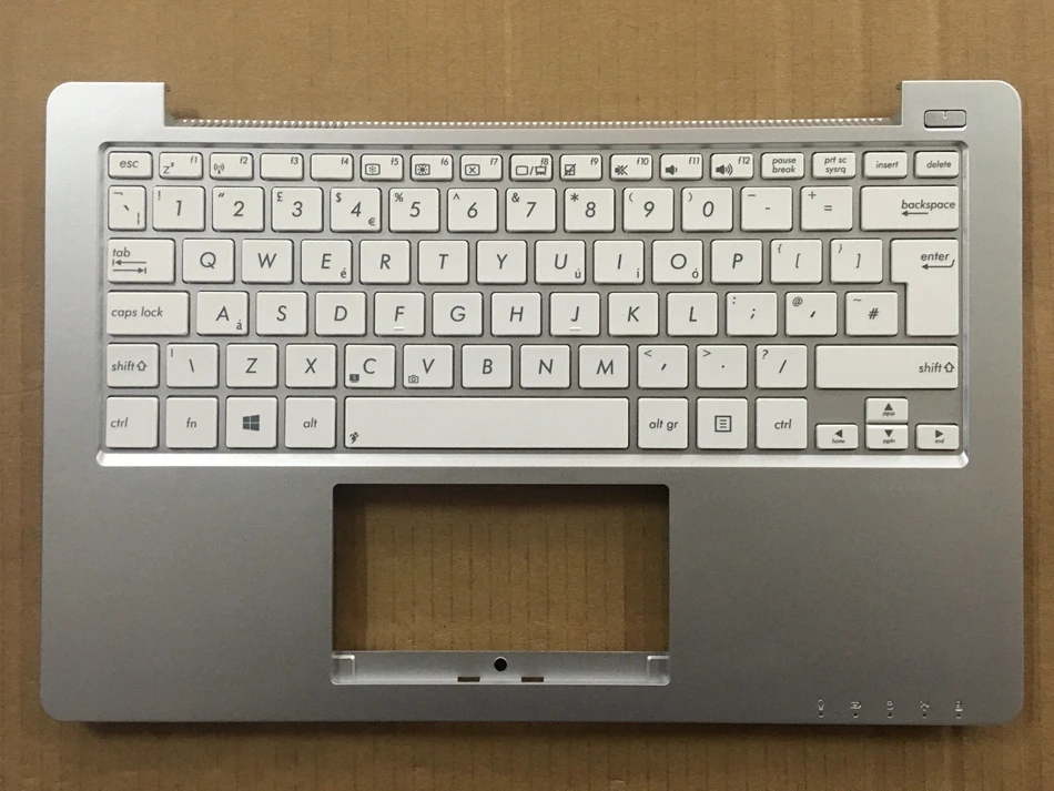 Новая английская белая клавиатура для Asus X201 X201E с подставкой topcase C крышка