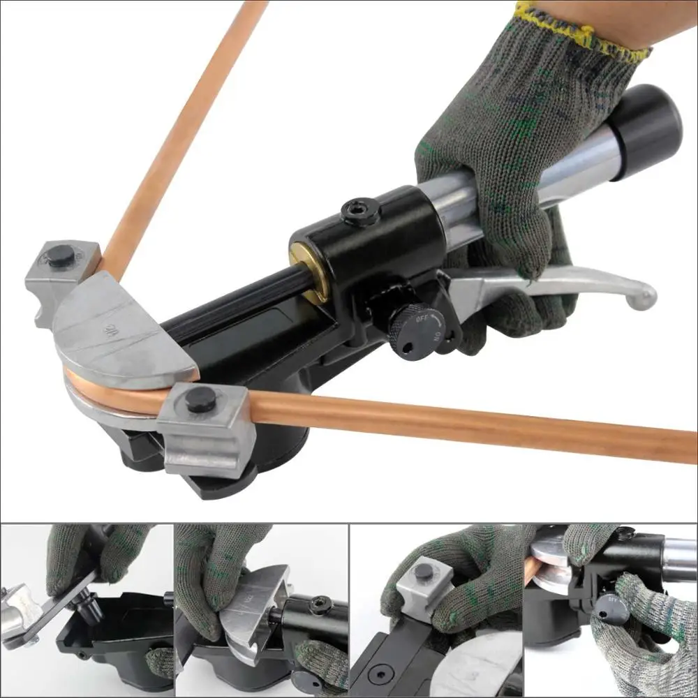 Гидравлический ручной медный трубогиб в дюймах размер для 1/4 дюйма 5/16 3/8 1/2 5/8 3/4 7/8