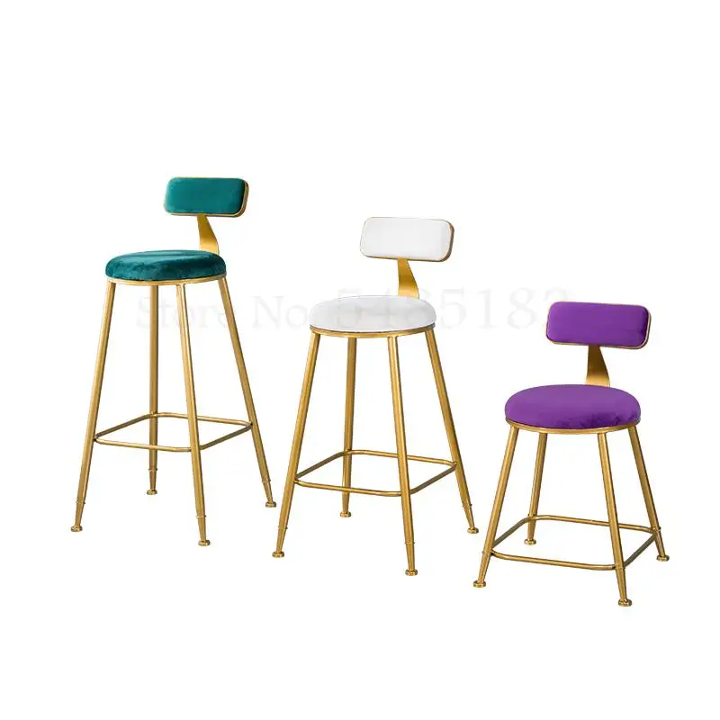 Простой Металлический барный стул барное кресло для отдыха американское