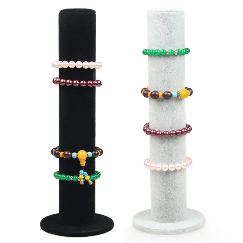 

New Velvet Vertical Tower Jewelry Bracelet Stand Bracelet Straight Display Stand Jewelry Multifunctional Display Stand