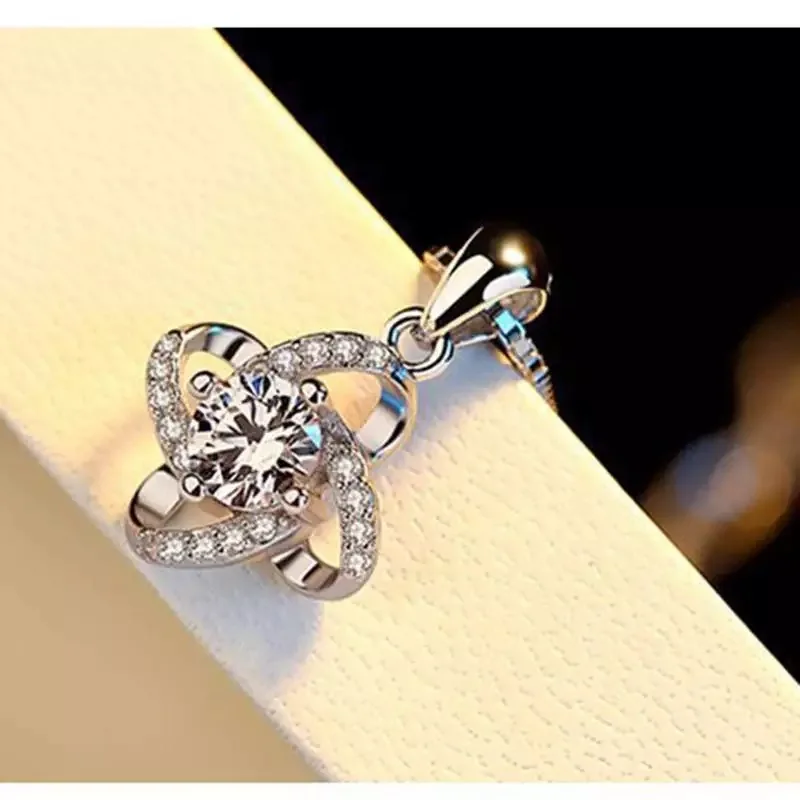 Популярная Подвеска из серебра 925 пробы с зеленым клевером модные очаровательные