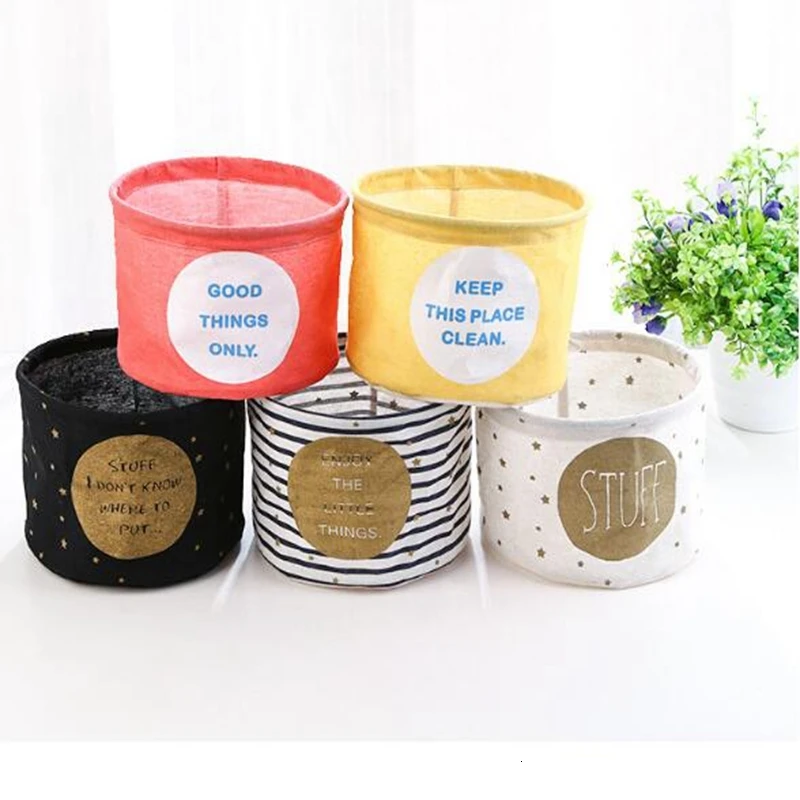 Симпатичная корзина для белья настольных ПК сумка коробка мелочей маленькие