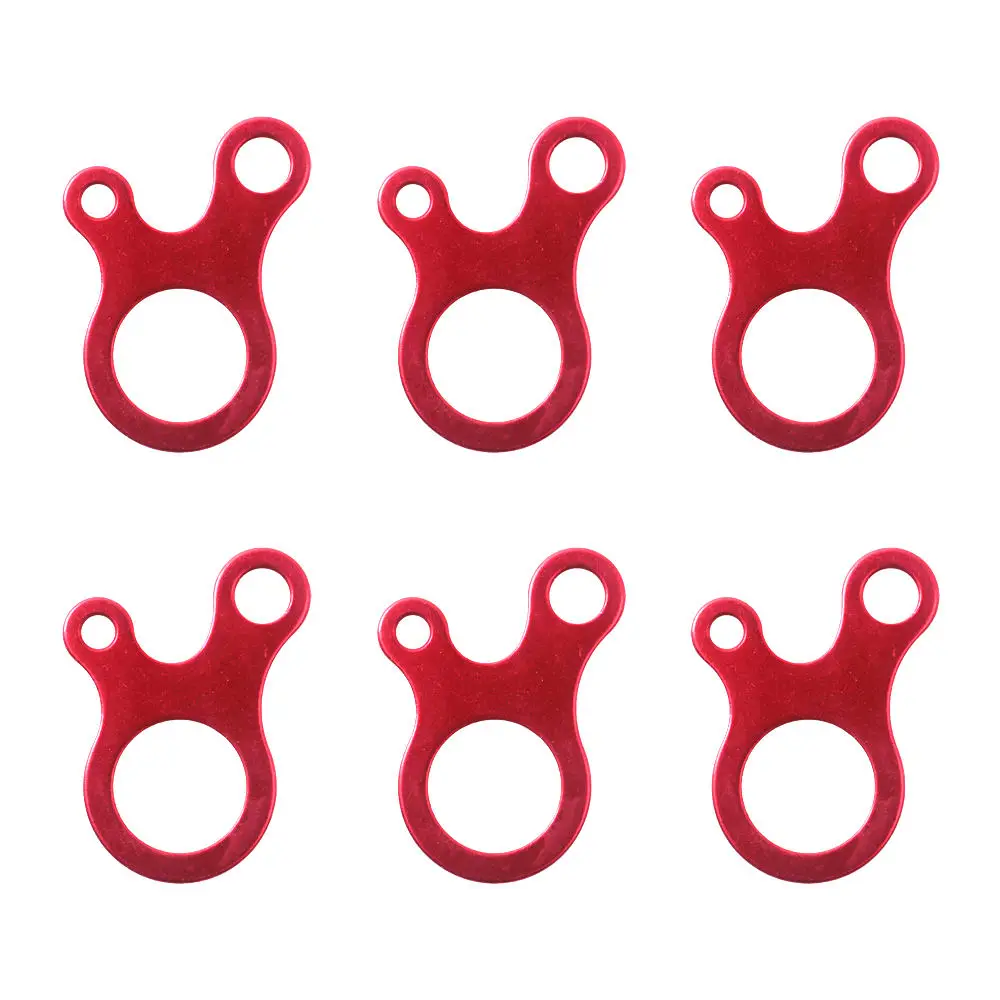 6 шт. 3 отверстия быстрое завязывание узлов веревка Пряжка Открытый походный