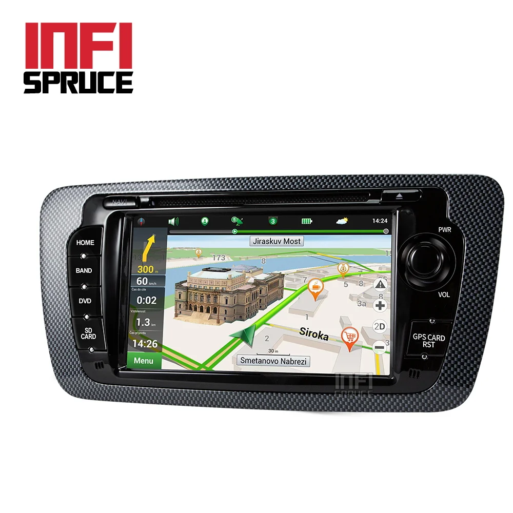 Infispruce 7 дюймов Android 9 0 автомобильный dvd для сиденья Ibiza 2009 2010 2011 2012 2013 Радио
