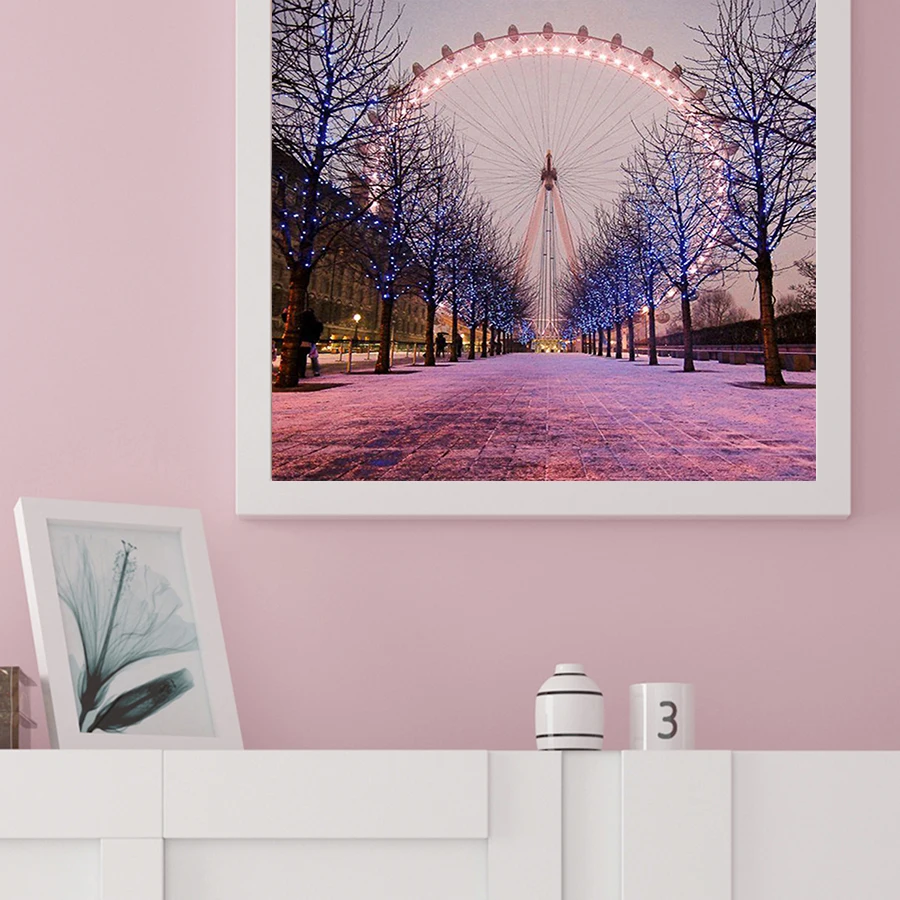 Фуюн 5D алмазов картина колесо обозрения Алмазная вышивка продажи улице