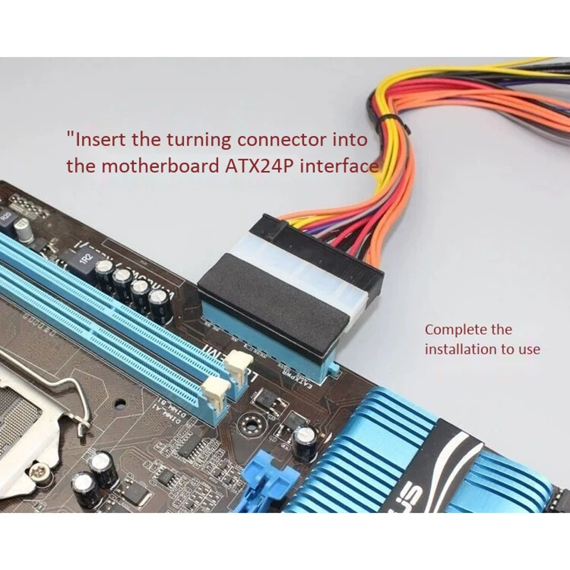 

GMTA Motherboard Power Interface Steering Head 24P Turn 90 Degree Joint Turn Steering Head DIY Installation and Wiring