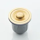 Нержавеющаясталь дренаж для раковины Прочный Золотой Водяной фильтр Кухня аксессуары для раковины стока, улавливатель волос Кухня набор чаш для стали