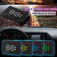 1set car hud head up display universal speedometer over speed alarm digital car styling car speedometer windshield black