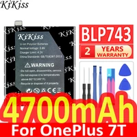 4700mah kikiss powerful battery blp743 for oneplus 7t oneplus7t one plus 1 7t li polymer replacement batteries