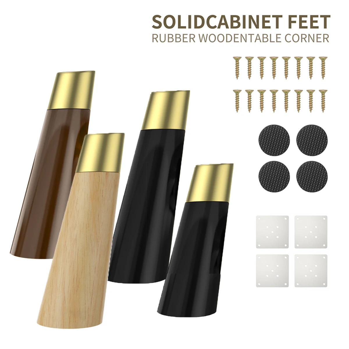 Сменные Height10-25cm 4 шт. для деревянные ножки дивана, косые ножки для дивана, журнального столика, шкафа, деревянные ножки