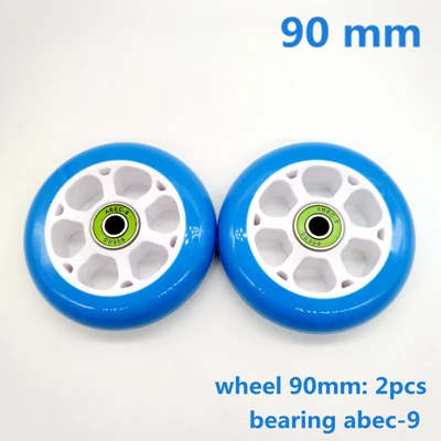 Колеса скутера 2 шт./лот 90 мм подшипник ABEC-9 - Цвет: 90mm