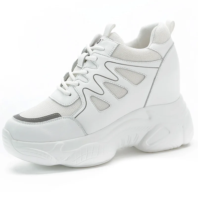 

Woman Sneakers Winter Warm Plush Autumn Women Casual Sports Shoes Platform Vulcanized Female Lace Up Footwear 2021 New C0015