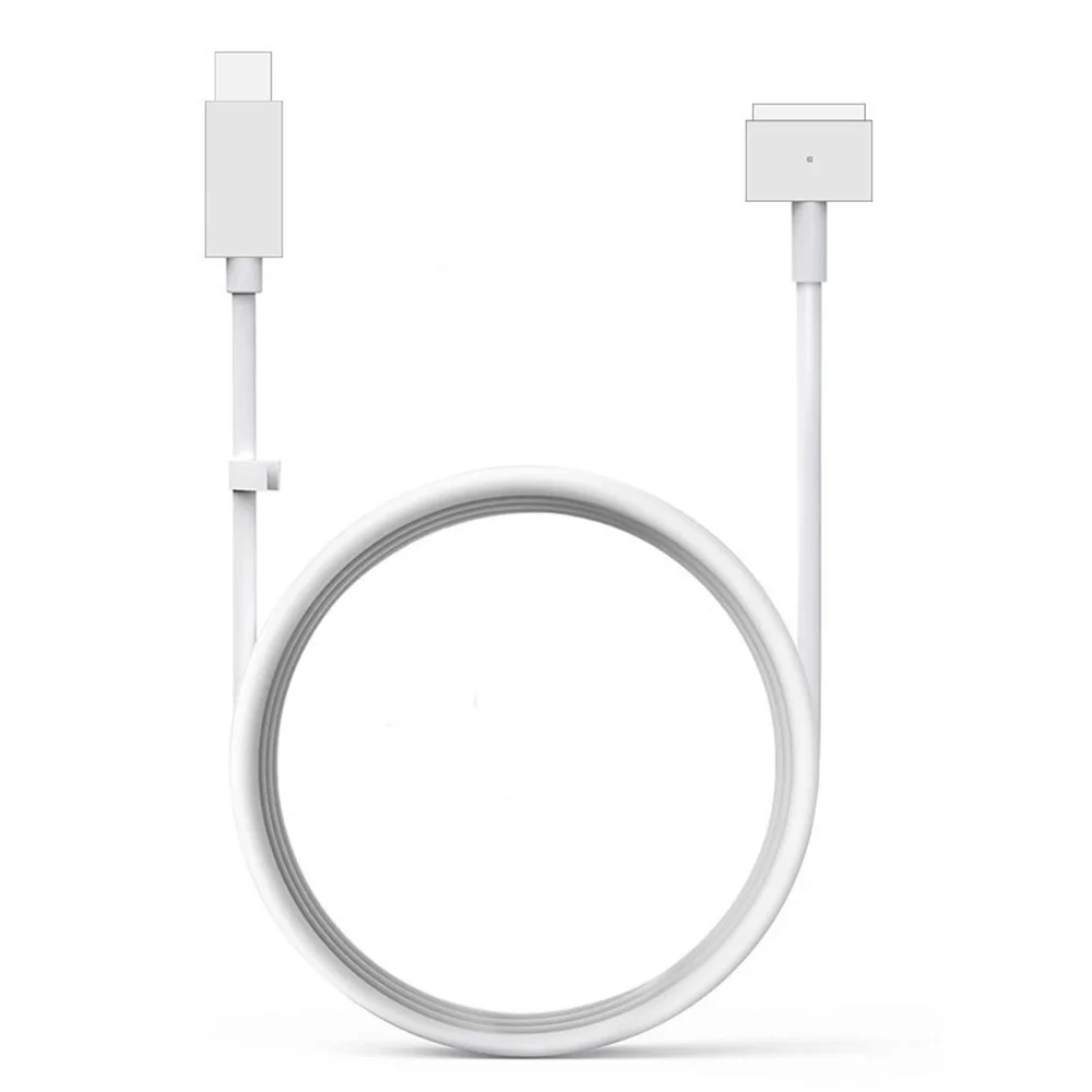 

USB C Type C Femal to Magsaf* 1 2 Cable Cord Adapter For MacBook Air Pro 45W 60W 85W 12/13/15"Charging Converter T L Interface
