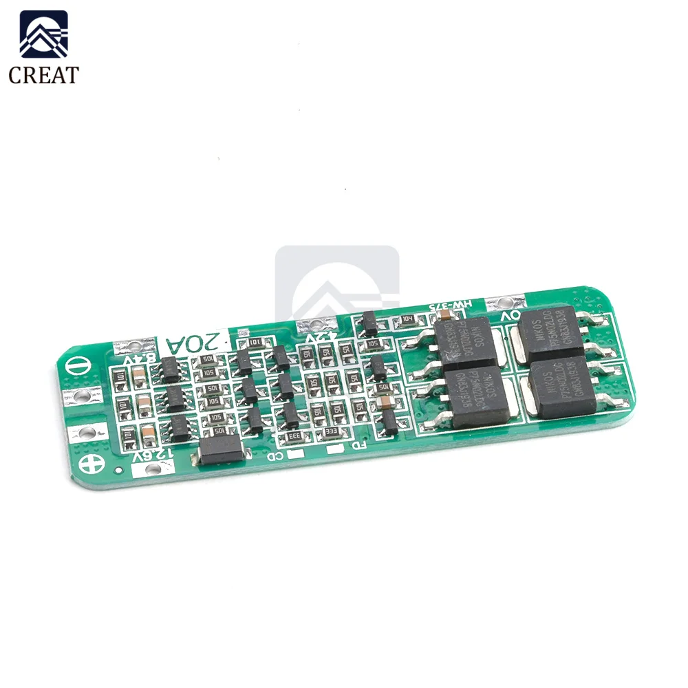 Модуль защитной платы зарядного устройства PCB BMS 18650 V Cell 5 шт. 3 сеточки S 20A