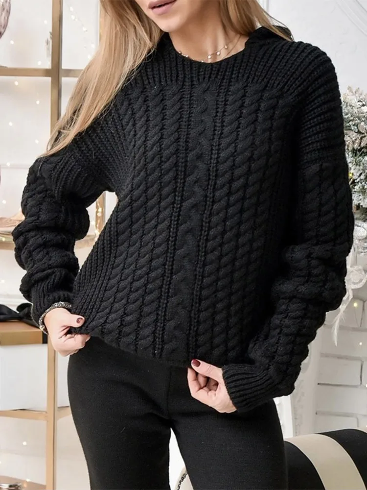 

Вязаный пуловер с капюшоном, женские комплекты из свитера, однотонные свитеры с длинным рукавом с завязками, брюки, костюмы 2021, Осенний Женс...