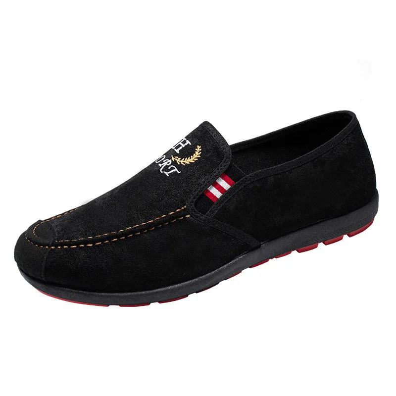 

2021 spring and summer new men's canvas shoes men's driving shoes breathable non-slip running shoes men's fashion casual shoes