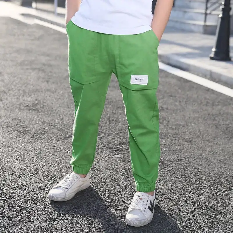 Лидер продаж 2020 штаны для мальчиков 4 13 лет хлопковые корейские повседневные