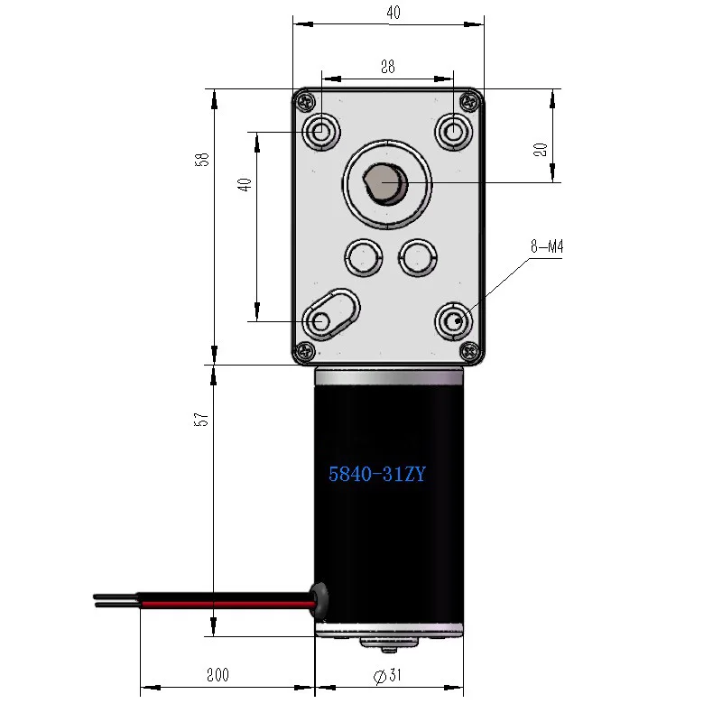 Электродвигатель постоянного тока с высоким крутящим моментом 12 В 24 вольт |