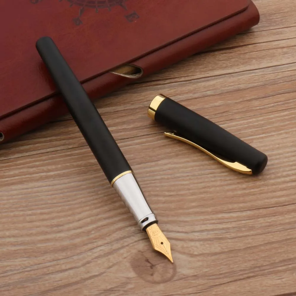 Классический Duke 209 авторучка перо из иридия матовый черный Золотой Бизнес