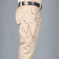 cargo pants men multi pocket outdoor tactical sweatpants military army plus size waterproof quick dry elastic hiking trousers