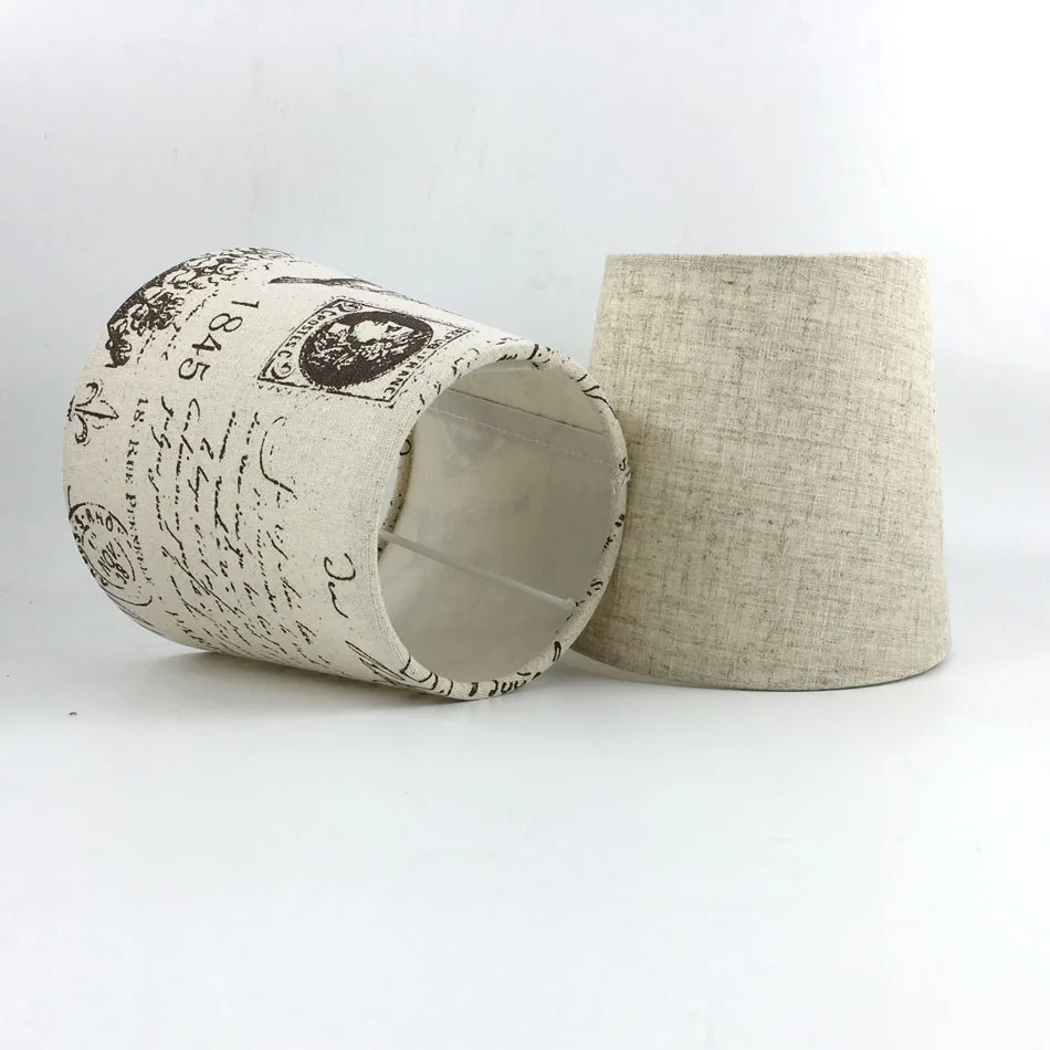 

2pcs DIA 15.5cm PVC and Fabric Lamp shades, E14