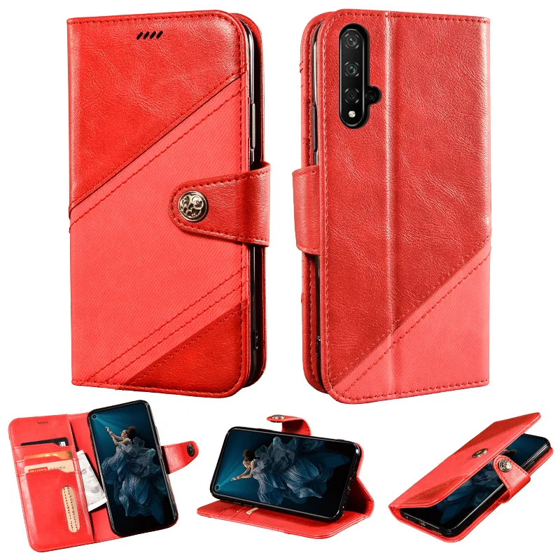 Чехол книжка из ПУ кожи для Honor 20 ударопрочный Магнитный чехол бампер 20/20 Lite youth