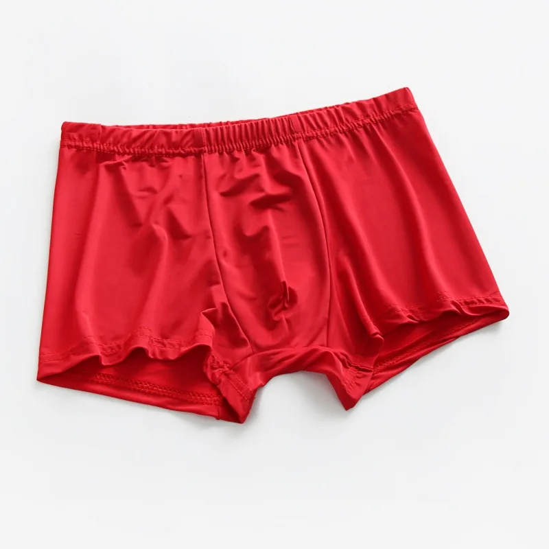 3 шт./лот плюс размер мужское нижнее белье из ледяного шелка крутые боксеры