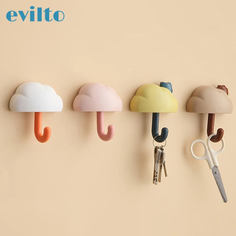 

3 шт., настенный крючок в форме облаков, из вискозы