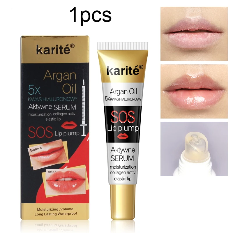 1pcs Профессиональный макияж губ блеск для губ длительный Большая Губа пухленький увлажняющий Объем полный сексуальный блеск для губ тускнеющие линии губ - Цвет: 1pcs
