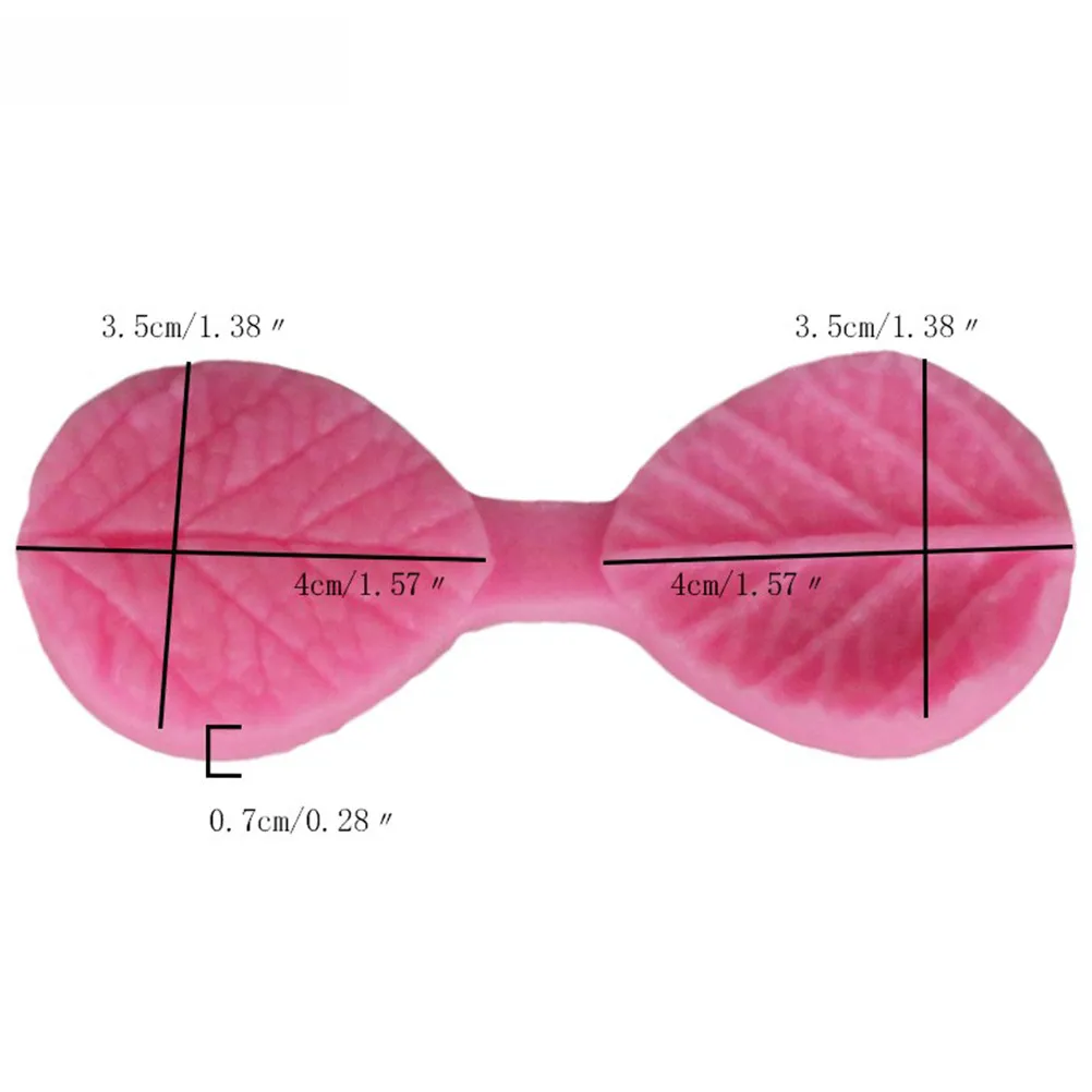 Силиконовая форма для торта с цветком и листьями шоколадная помадная Полимерная