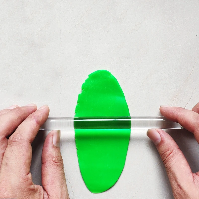 Антипригарное покрытие акрил рельефная Скалка прозрачный торт ролик