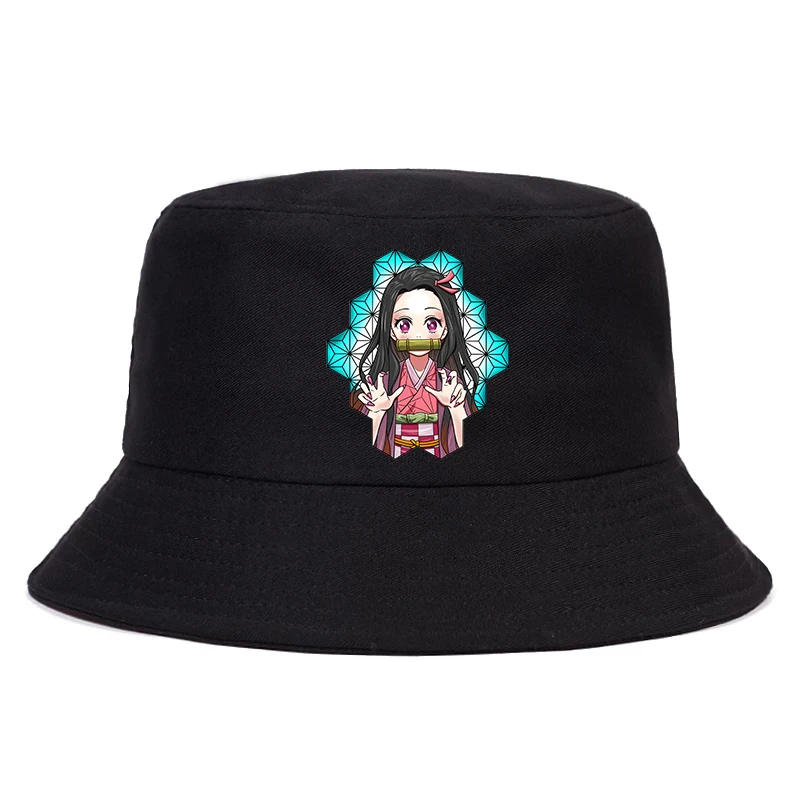 

Кепка Kimetsu No Yaiba для женщин, модная Панама с изображением рассекающего демонов, в стиле аниме, шляпа унисекс, рыбака, мультяшная шляпа для защ...