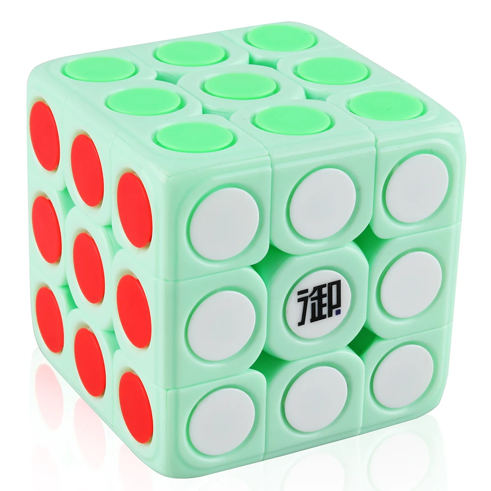 D fantix Yumo Dots 3x3x3 скоростной куб конфетного цвета гладкий скрученный кубик 3x3