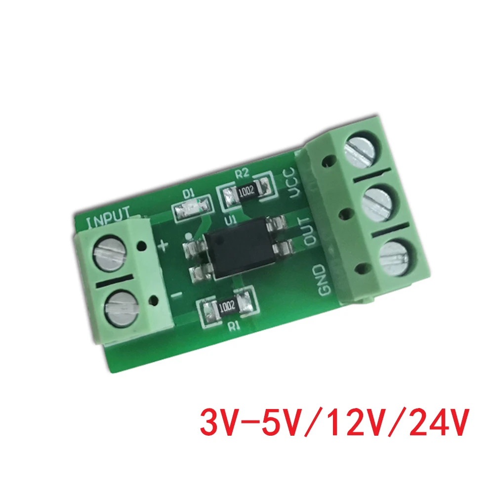 

Optocoupler Isolation Module Isolated Board 817 3V-5V 12V 24V 1 Channel No Din Rail Holder PLC Processors Drive Motor Board