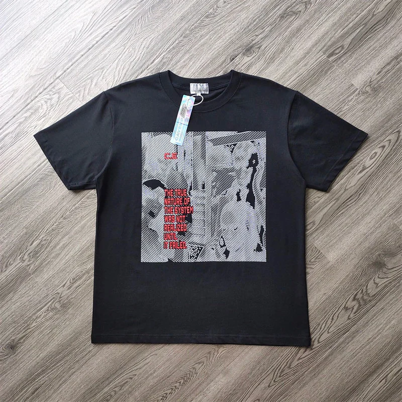 

Мужская Ретро футболка с вышивкой High Street Brand C.E, футболка большого размера, женская одежда, кроп Y2k, юютсу, кайсен