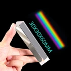 Треугольная призма, оптический класс BK7, стекло 30x30x60 мм, преподавание физики, светоотражасветильник спектр, радуга, подарок для детей и студентов