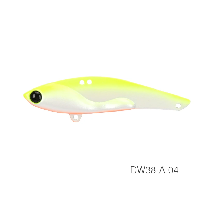 DW38-A-04 TSURINOYA для рыбалки заброса приманки, блесна металлическая DW38-A 70 мм 18 г на дальние расстояния бас наживка Тройной крюк искусственные приманки 13 Цветов - Цвет: DW38-A-04