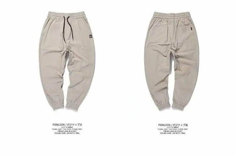 

Solid Cargo Pants Men Muti-pockets Streetwear Joggers Pants Black Sweatpant Male Hiphop Autumn Summer Trousers Overalls