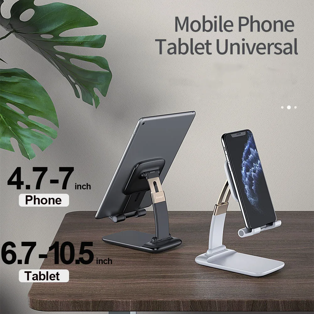 essager desk mobile phone holder stand for iphone ipad tablet desktop holder stand adjustable foldable gravity cell phone holder free global shipping