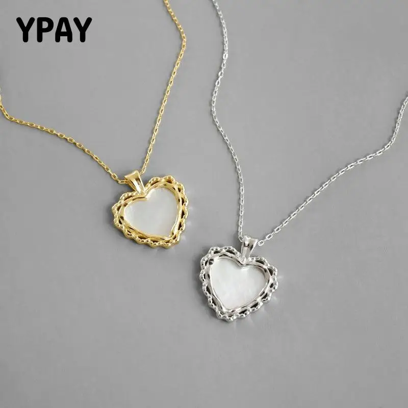 

Цепочка женская из серебра 100% пробы, с сердцем, YMN194