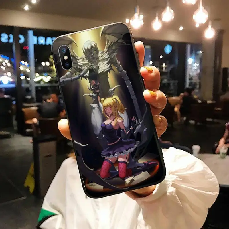 

death note japanese anime rem and misa Phone Case for iPhone 11 12 mini pro XS MAX 8 7 6 6S Plus X 5S SE 2020 XR shell