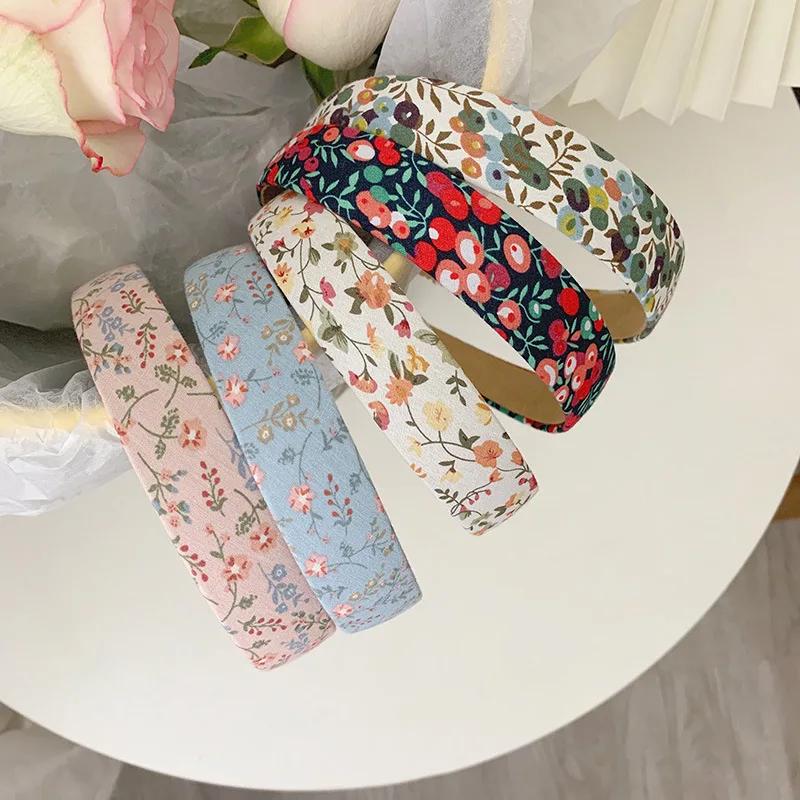 

Обруч для волос из широкой ткани для женщин, обруч для волос в шотландскую клетку, ободок для волос, милые корейские аксессуары для волос для...