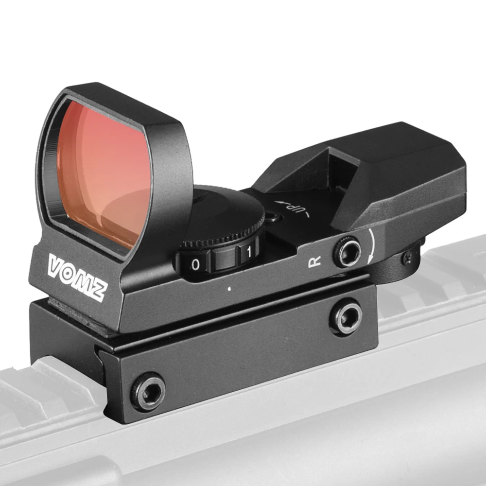

Vomz 1X22X33Mm Multi 4 Reticle Electro Red Dot Sight Riflescope Met Mount Voor 20Mm rail Red Dot