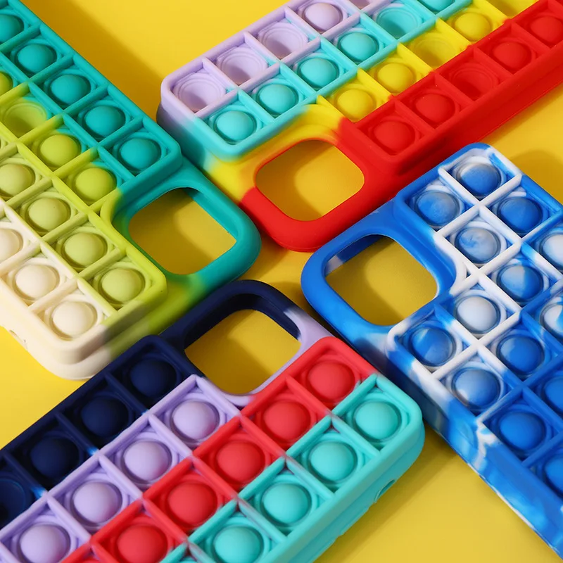 

Disney Rainbow Color Decompression Press Creative Phone Case for iPhone 6S/SE/7/8P/X/XR/XS/XSMAX/11/12Pro/12mini Phone Cover