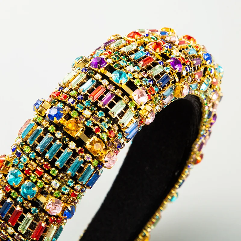 Повязка для волос CN 3 шт./лот в стиле барокко с полностью хрустальными стразами