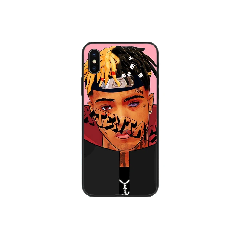 Матовый ТПУ Мягкий силиконовый чехол с принтом Xxxtentacion для iphone 5 5S 6 6S Se plus 7 7plus 8 8plus X