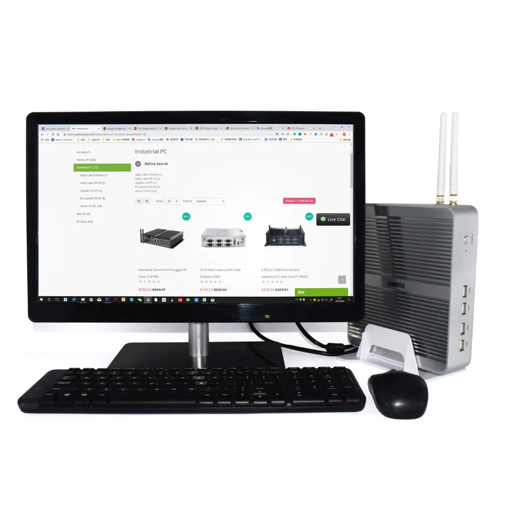 Intel Core i5 8250U minipc i5 7200U Kaby Lake Безвентиляторный Компьютер i3 7100U Windows 10 Настольный ПК Barebone i7 8550U